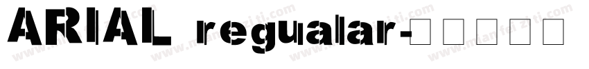 ARIAL regualar字体转换